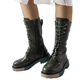 Zelené vysoké boty Nebida zelený