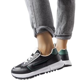 Inna Černé tenisky se zeleným akcentem Tod černá