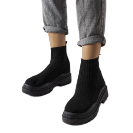 Černé vysoké tenisky Marks černá Černé vysoké tenisky Marks černá