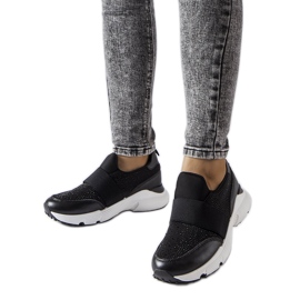 Černé tenisky s kamínky od Algiso černá