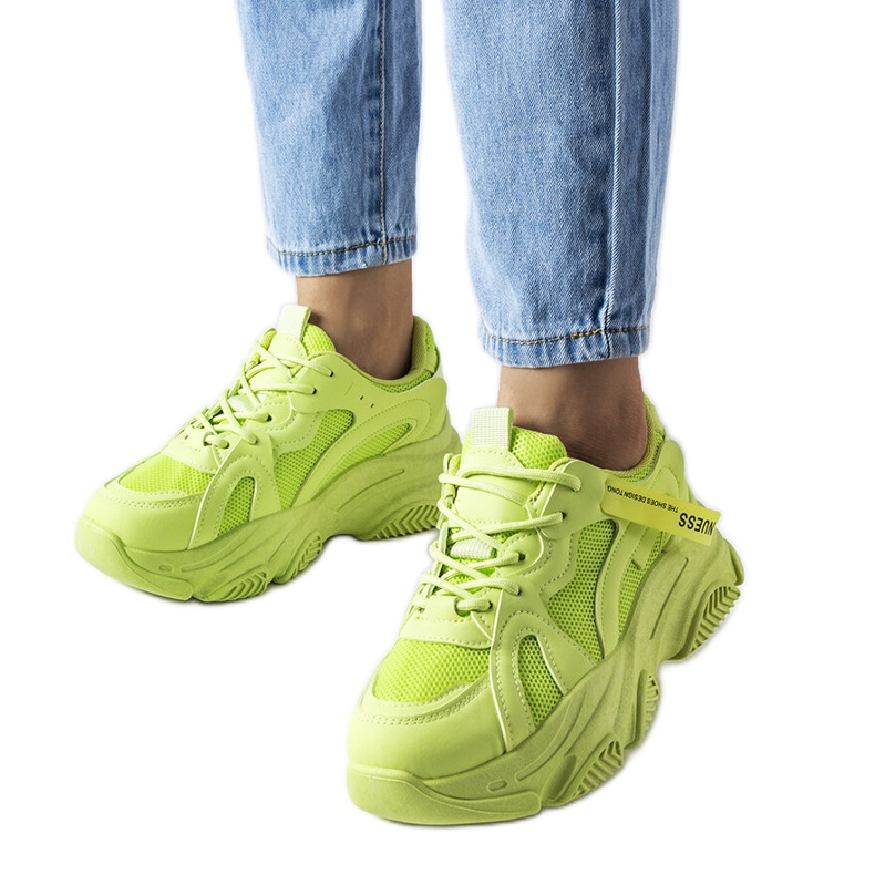 Inna Zelené tenisky se silnou podrážkou značky Amendola zelená Inna Zelené tenisky se silnou podrážkou značky Amendola zelená