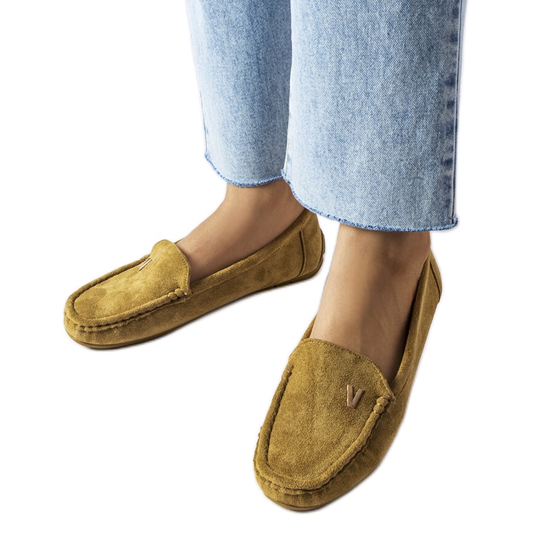 Zelené eko-semišové mokasíny z Beltsville zelená