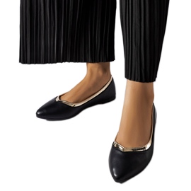 Černé špičaté balerínky od Vittoria černý