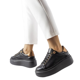 Béžové brogues LS5379 Taupe černá