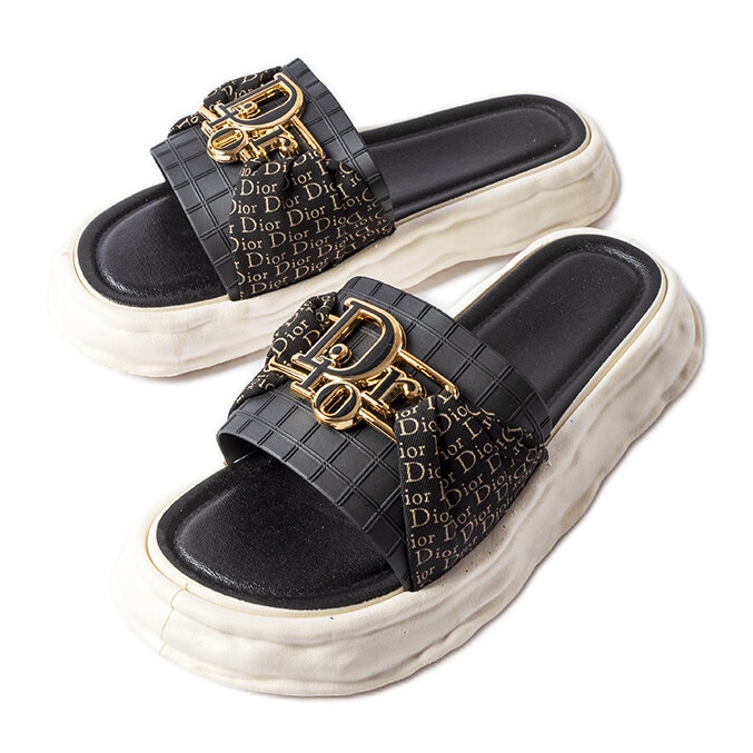 Černé gumové ozdobné skluzavky od Bérarda černá