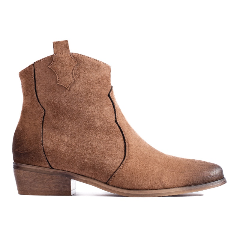 W. Potocki Potocki velbloudí nízké semišové kovbojské boty hnědý W. Potocki Potocki velbloudí nízké semišové kovbojské boty hnědý