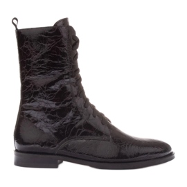 Marco Shoes Klasické kozačky na nízkém podpatku černý