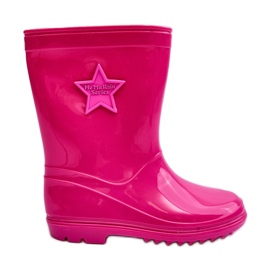 PG3 Dětské gumové holínky Fuchsia Malvi růžový