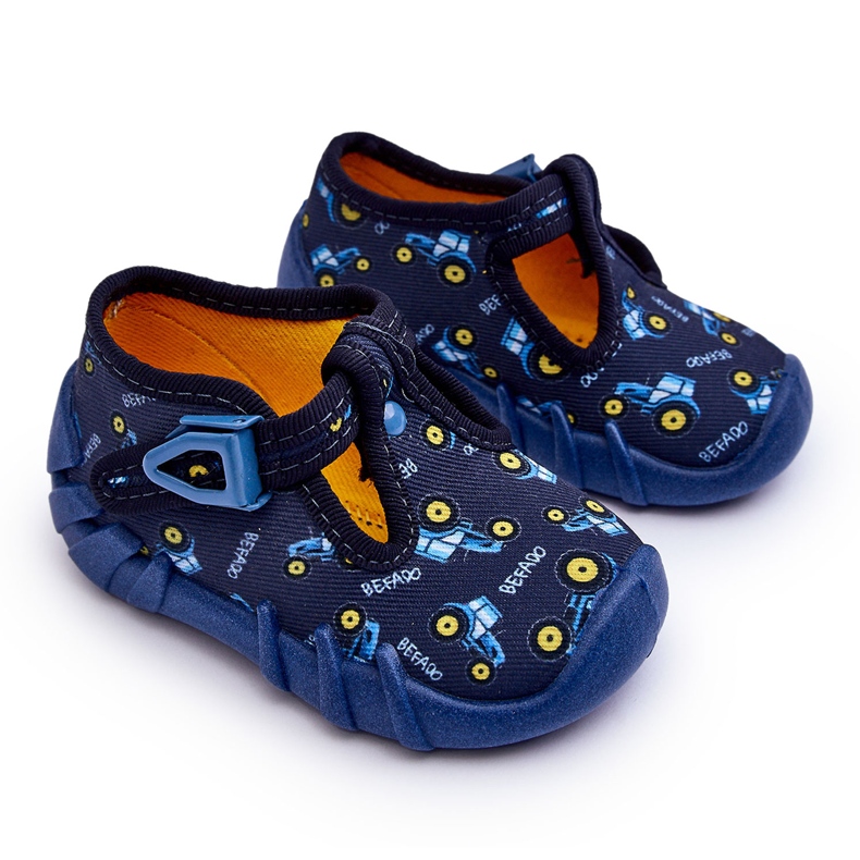 BEFADO S.A. Chlapecké pantofle Befado 110P477 Navy Blue modrý
