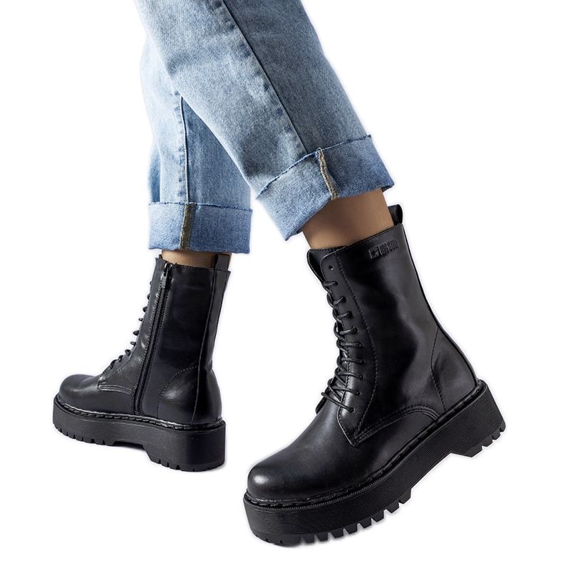 Černé kotníkové boty Big Star II274509 černá