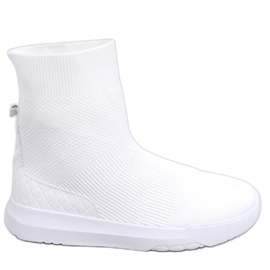 Ponožkové tenisky Ervin White bílý