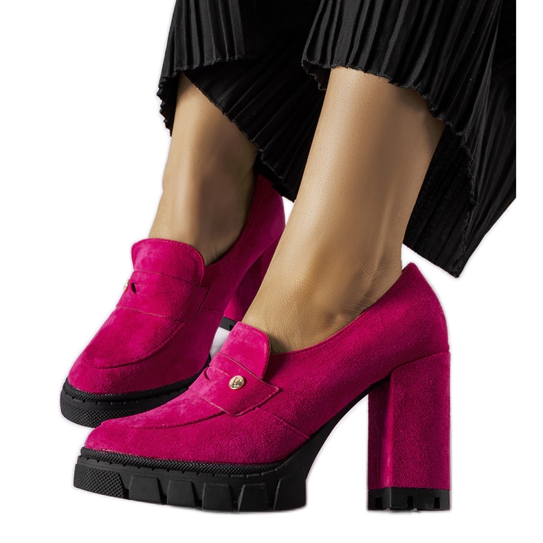 Růžové lodičky na vysokém podpatku značky Vinceza růžový Růžové lodičky na vysokém podpatku značky Vinceza růžový