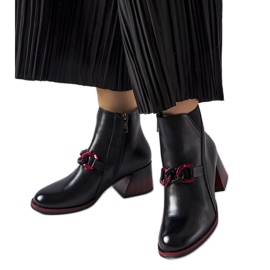 Černé kotníkové boty Castione 58126 Black černý