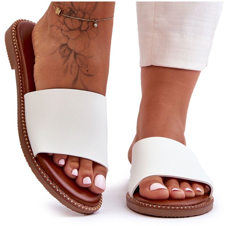 Klasické dámské sandály White Aphrodite bílý