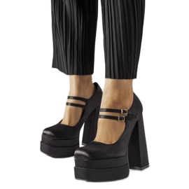 Černé lodičky Gabriel na vysokém podpatku černá Černé lodičky Gabriel na vysokém podpatku černá