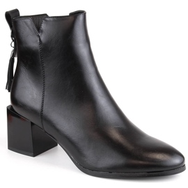 Dámské boty Chelsea, zateplené, černé, Potocki SZ12226 černý