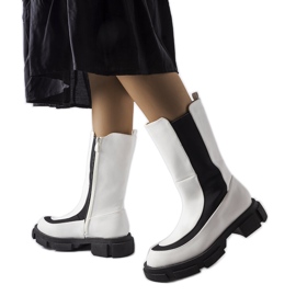 Bílé kotníkové boty Gontin bílý Bílé kotníkové boty Gontin bílý