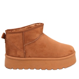 Platformové sněhule Solnis Camel hnědý