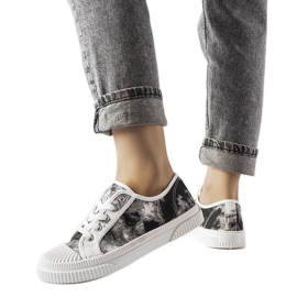 Black Clavet seprané tenisky bílý