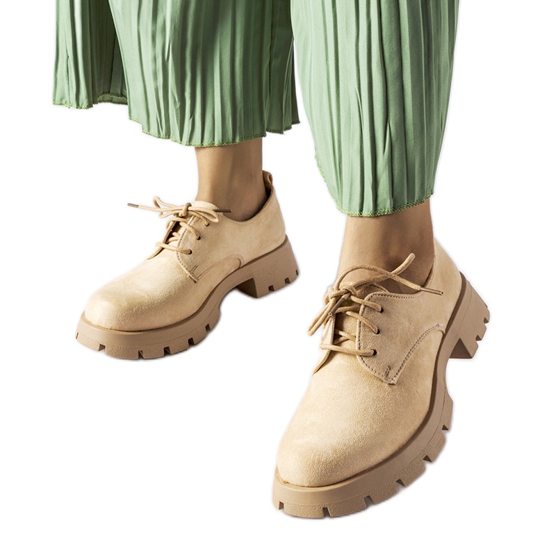 Béžové boty s masivní podrážkou od Colemana béžový Béžové boty s masivní podrážkou od Colemana béžový