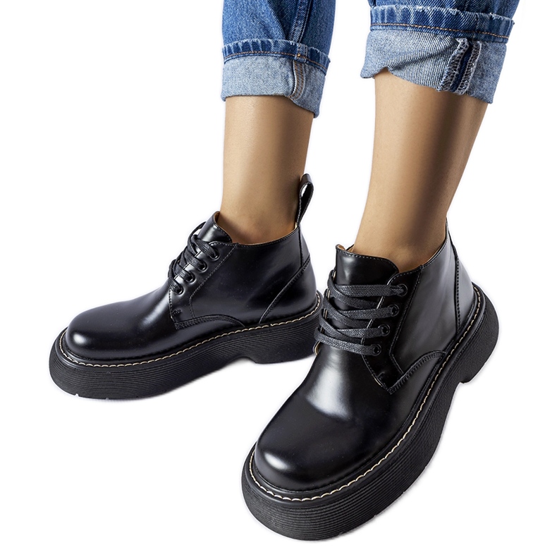 Černé krátké klasické dělníky Aristide černá