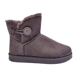 Zateplené dámské sněhule s ozdobou šedý Siriol šedá Zateplené dámské sněhule s ozdobou šedý Siriol šedá