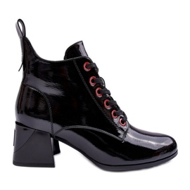 Nízké patentované kotníkové boty S.Barski MR870-66 Black černý