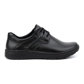 KOMODO Pánské kožené boty Casual 923K černá