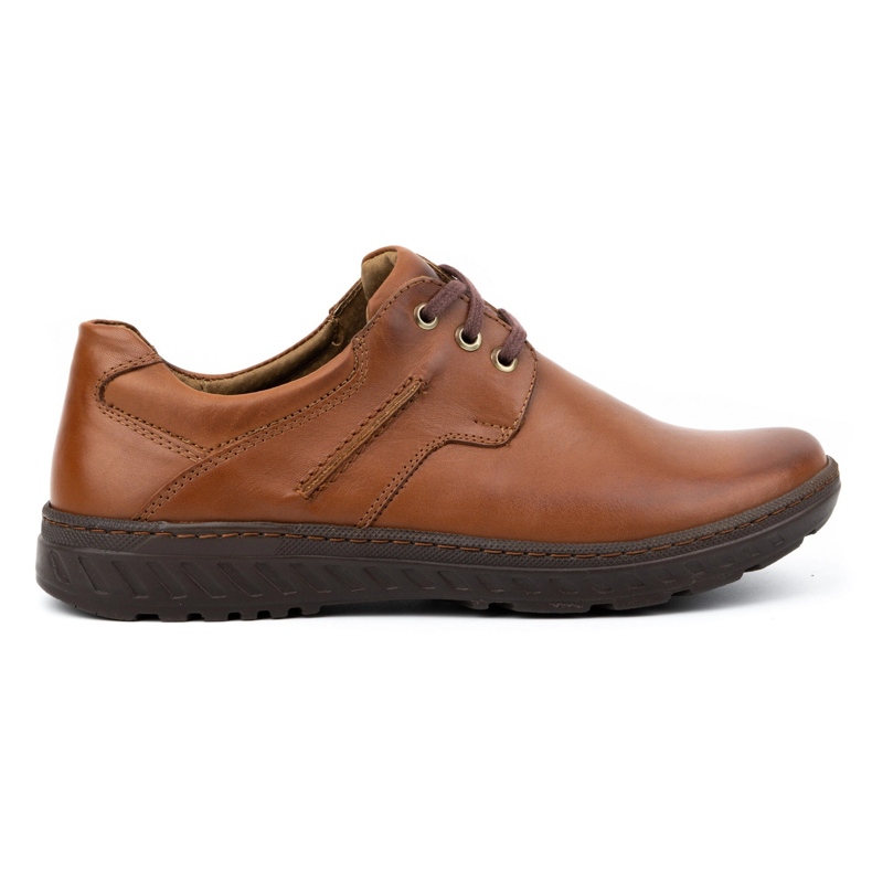 KOMODO Pánské kožené boty Casual 923K hnědé hnědý