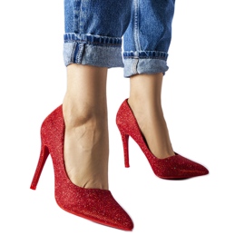 Červené podpatky Melody červený
