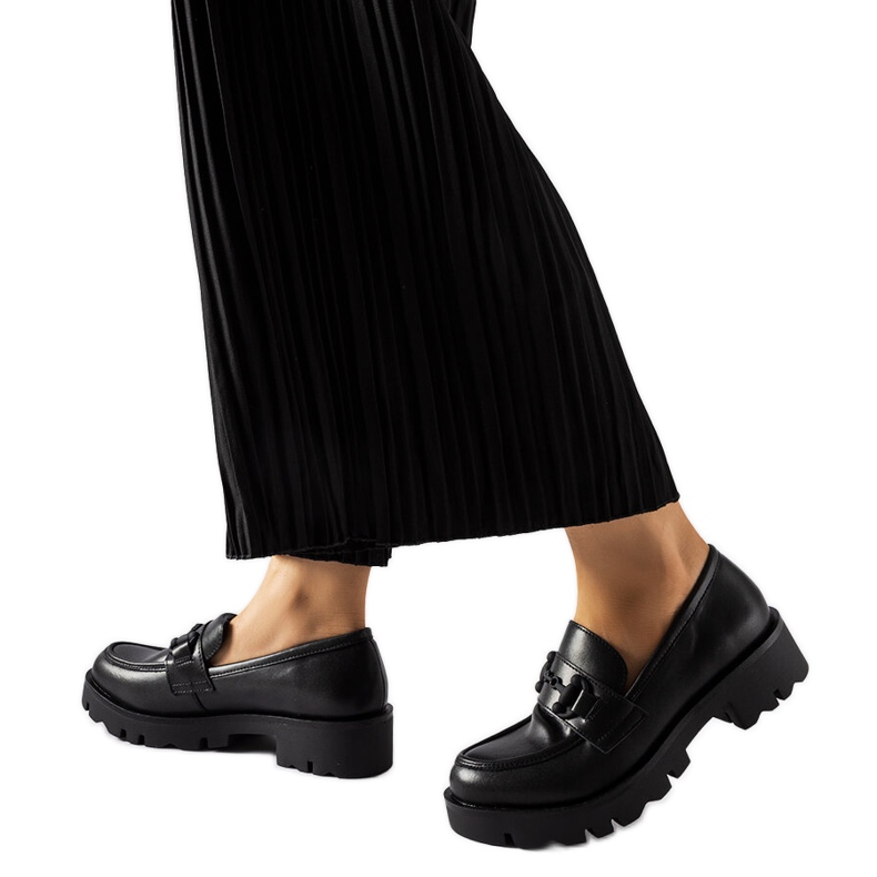 Inna Černé boty s koženou stélkou značky Fauna černá