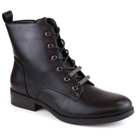 D&amp;A S.Barski Premium Collection W OLI236 zateplené boty, černé černý