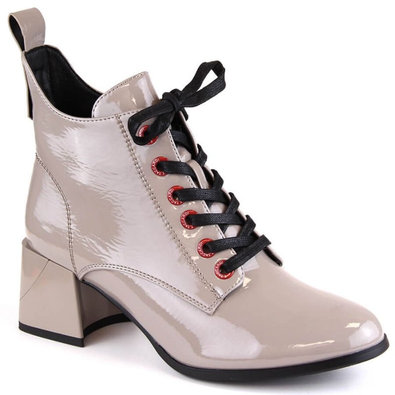 Patentované kotníkové boty D&amp;A S.Barski Premium Collection W OLI230B taupe