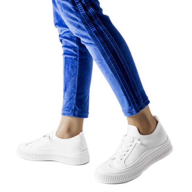 Bílé slip on tenisky Callimaco bílý