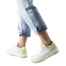 Inna Barrette bílé a zelené tenisky bílý Inna Barrette bílé a zelené tenisky bílý