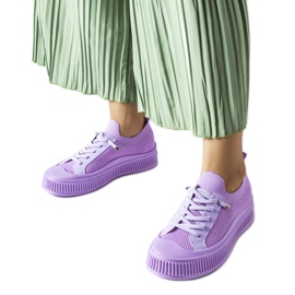 Fialové slip on tenisky Callimaco fialová