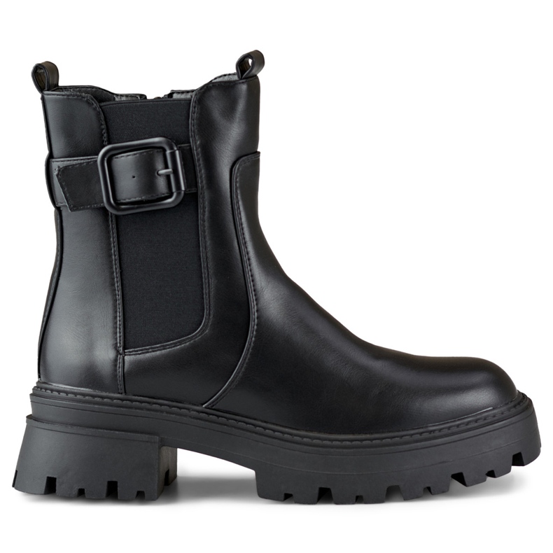 Klasické dámské baggy s ozdobnou přezkou černá Klasické dámské baggy s ozdobnou přezkou černá