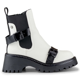 Bílé dámské tašky s přezkami bílý Bílé dámské tašky s přezkami bílý