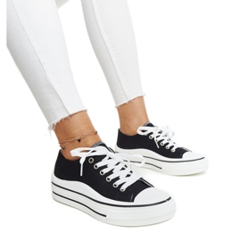 Černé tenisky se silnou podrážkou Dima černá