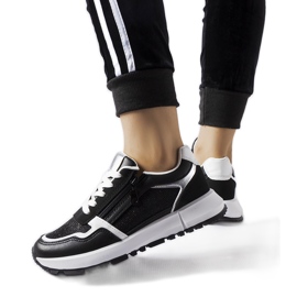 Černé ozdobné tenisky Camuzzoni černý