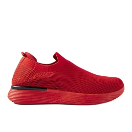 Červené pánské slip on tenisky značky Gaidano červený