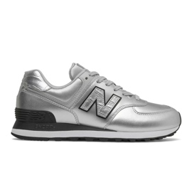 Boty New Balance W WL574PN2 stříbrný
