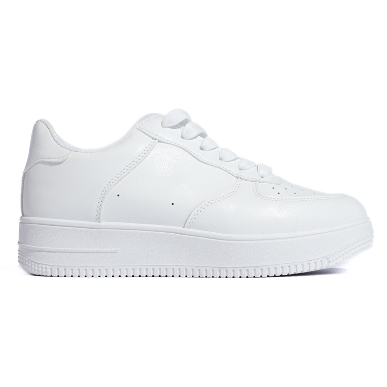 W. Potocki Bílé tenisky na platformě Shelovet bílý W. Potocki Bílé tenisky na platformě Shelovet bílý