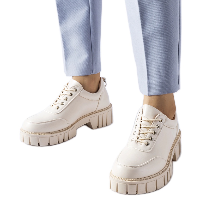 Béžové elegantní klasické boty Severino béžový