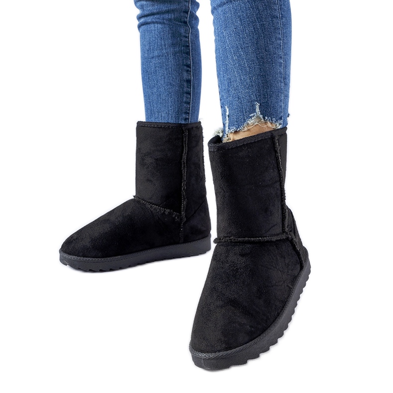 Černé zateplené sněhule Egede černá