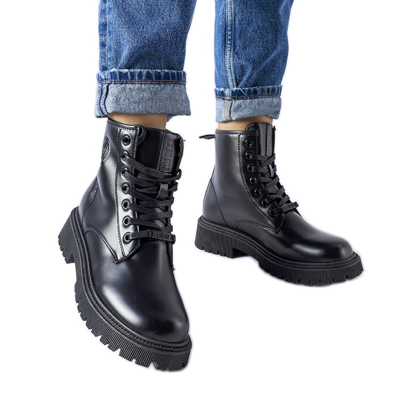 Černé zateplené dělníky Big Star MM274375 černá