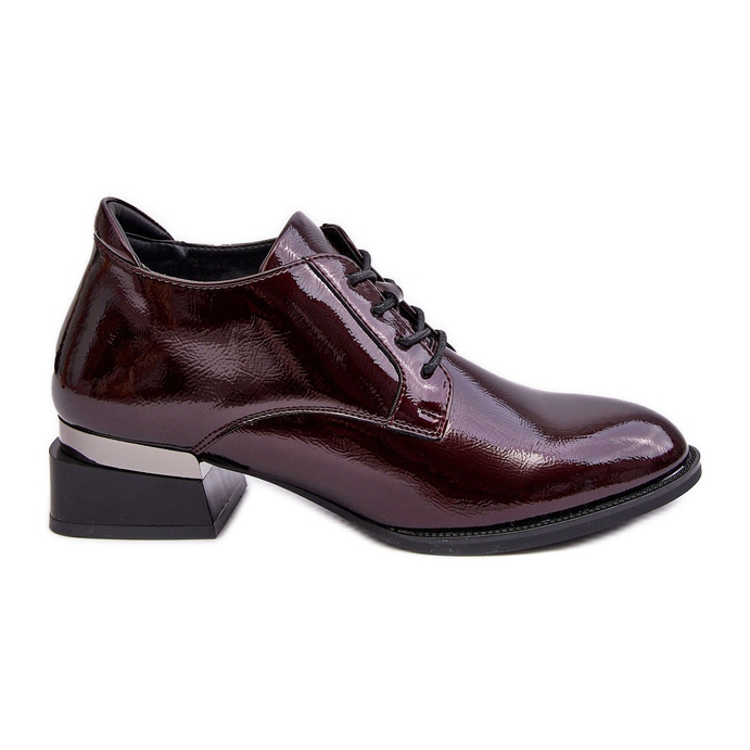 Vinceza Vínové šněrovací dámské boty Brogue od Banosa červené