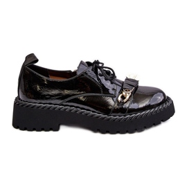 S.Barski Dámské patentované boty D&amp;A MR870-81 Black černý