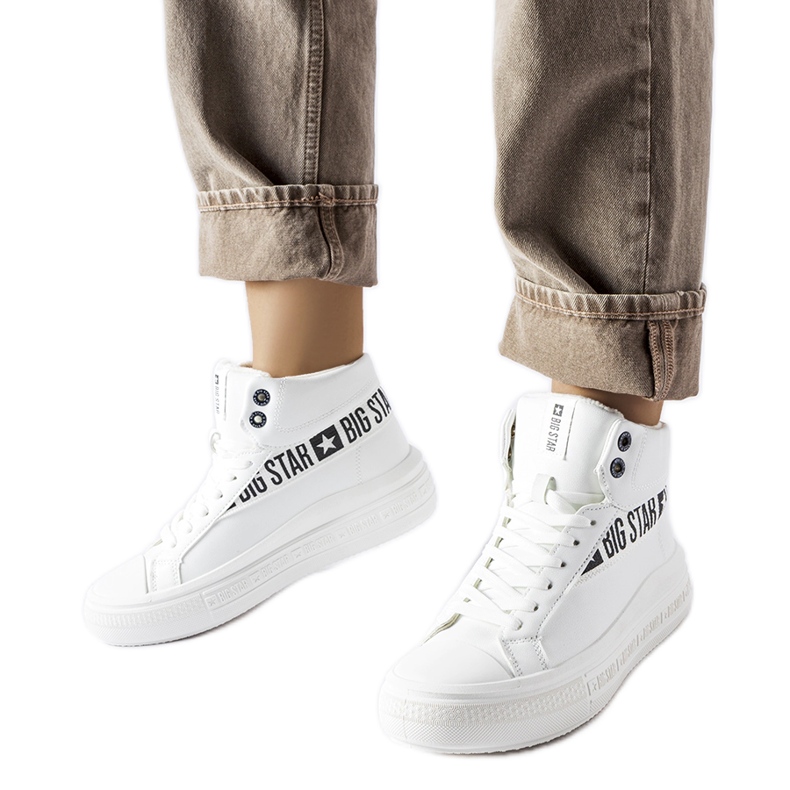 Bílé zateplené tenisky Big Star MM274009 bílý
