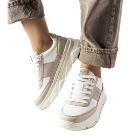 Bílé tenisky Big Star MM274500 béžový